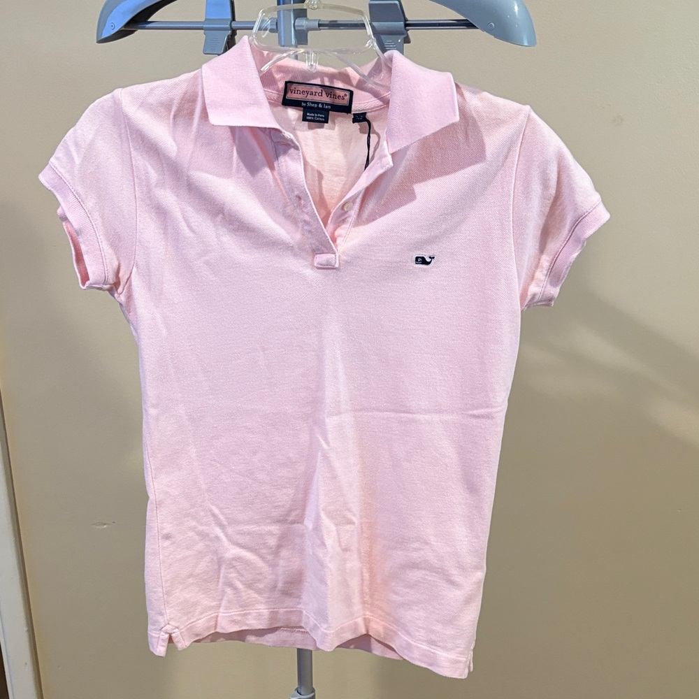Vineyard Vines Light Pink Short Sleeve Polo